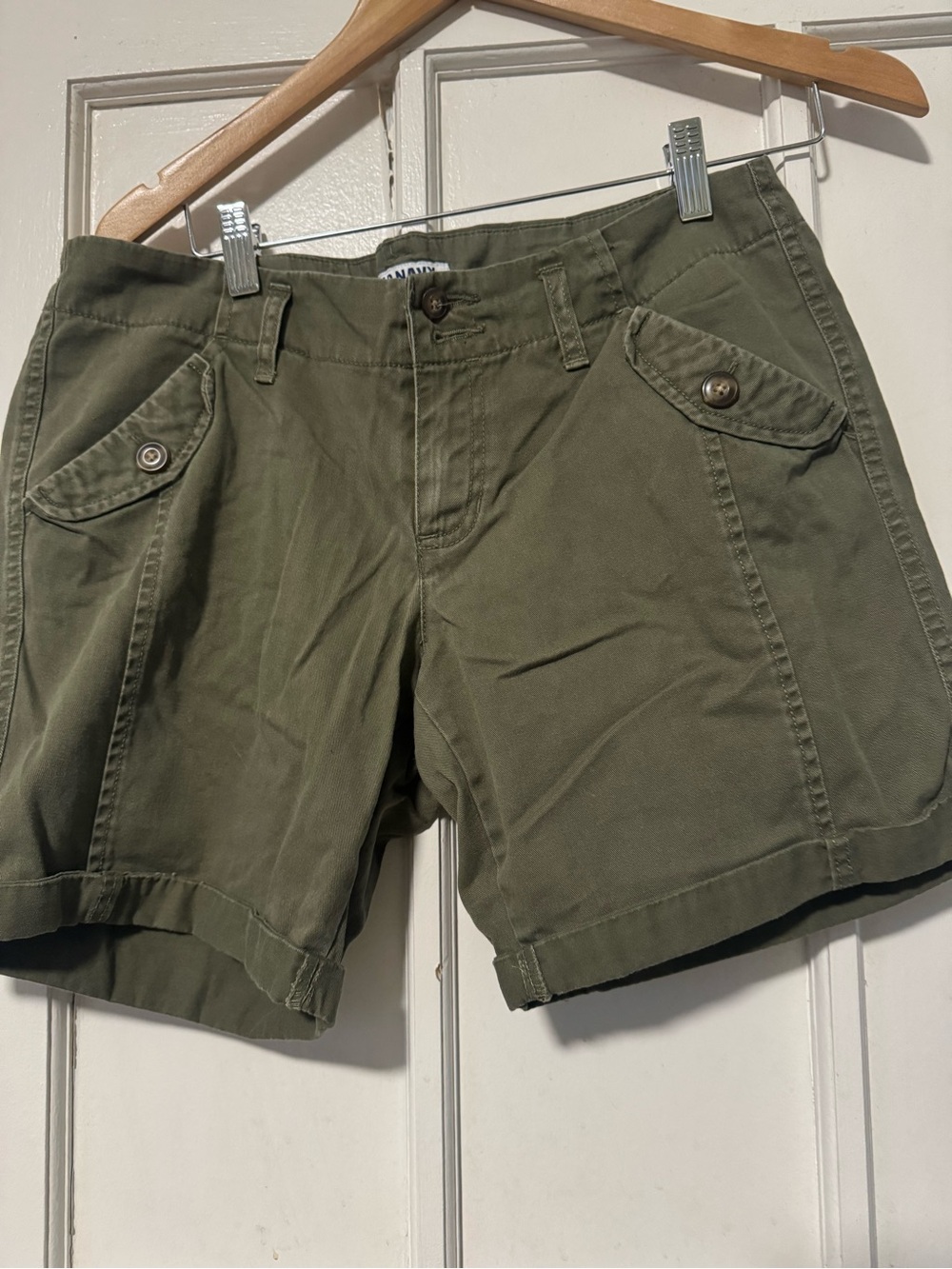 Old Navy Olive Utility Cargo Shorts